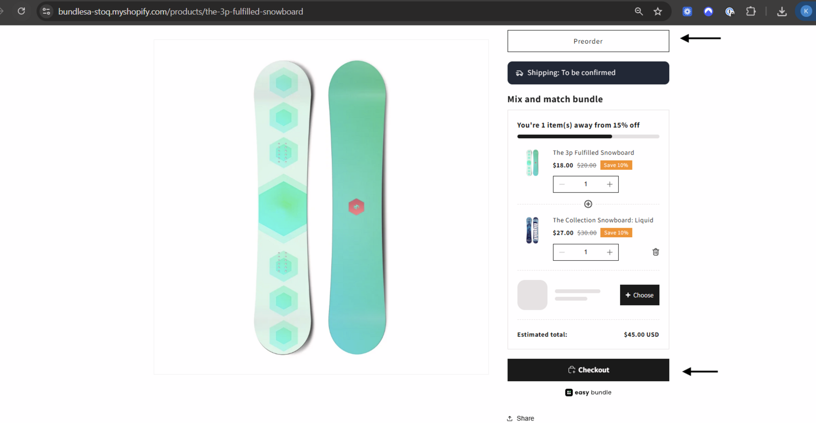 The Easy Bundles Add to Cart button flow