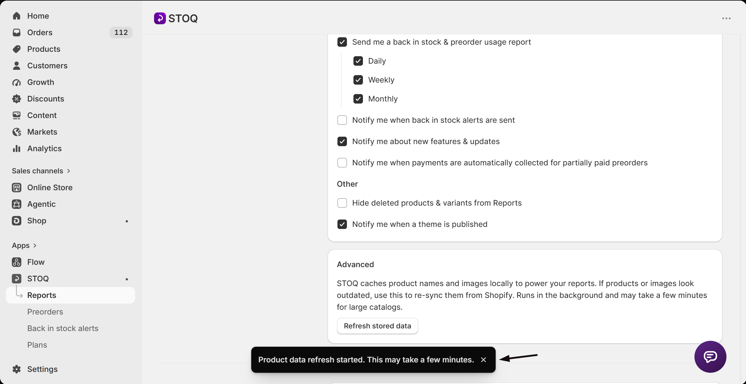 Reports showing the refreshed product names and images