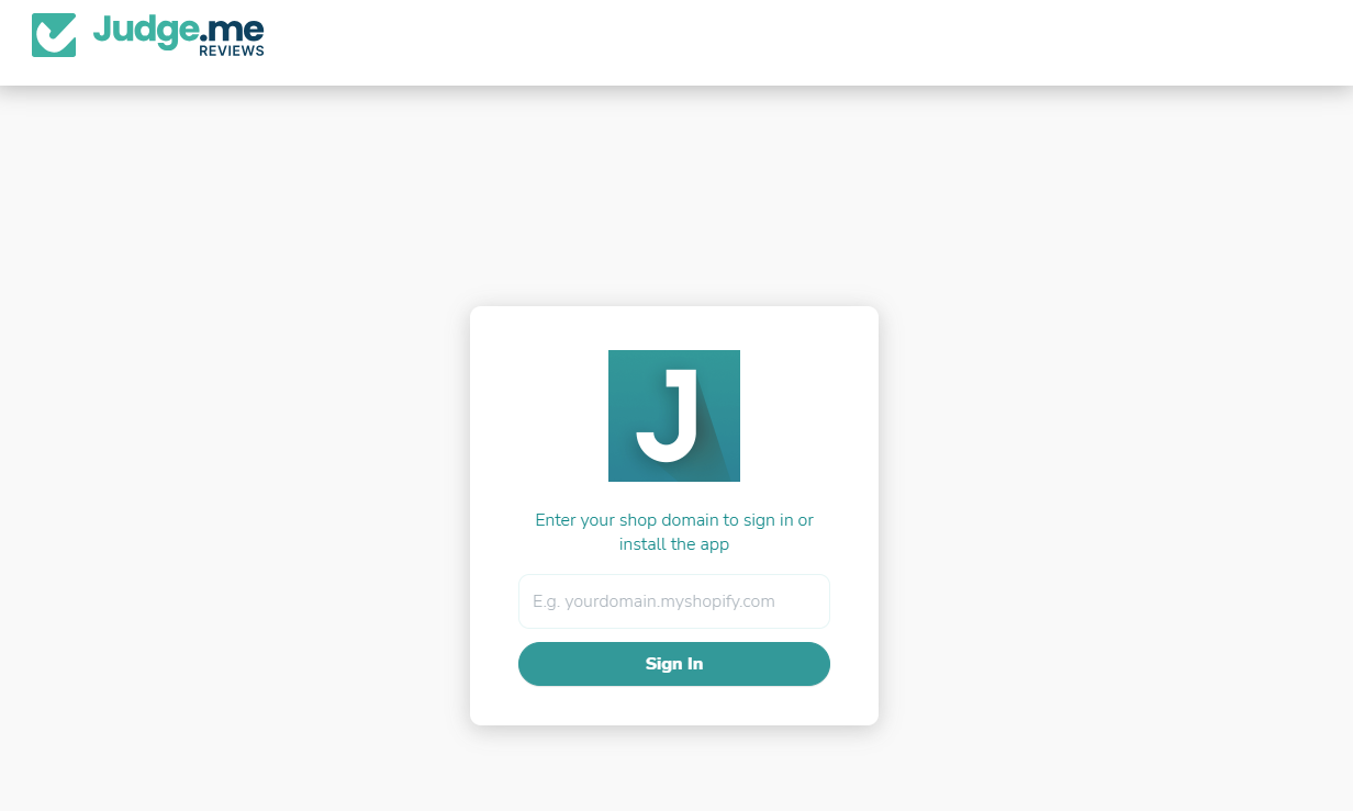 Signing in to Judge.me with your store domain